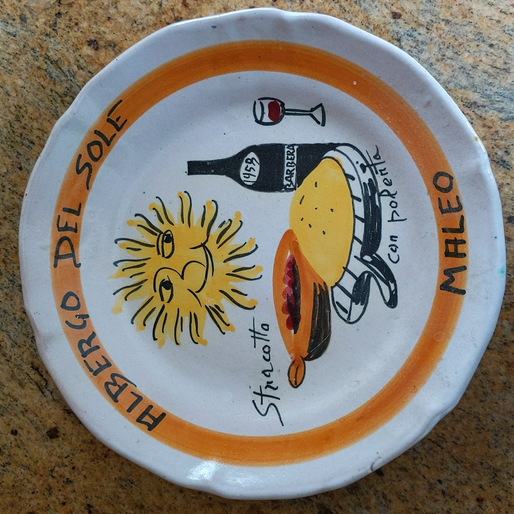 Vintage Vietri Italian Plate 1978